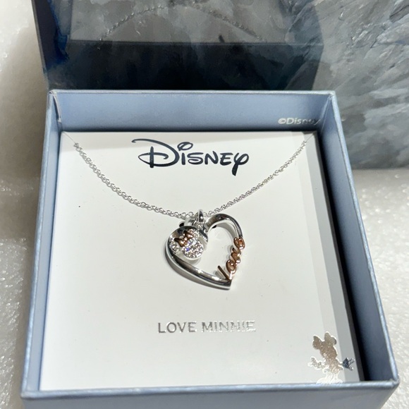 Disney Love Minnie Heart Pendant with 16” Necklace - Picture 6 of 8